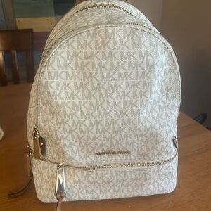 Micheal Kors Backpack White